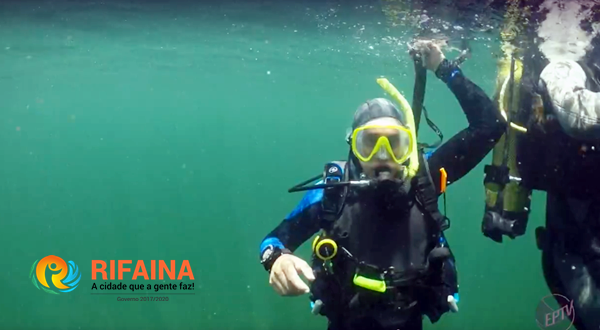 REPORTAGEM DA EPTV MOSTRA DESLUMBRANTES BELEZAS SUBMERSAS EM RIFAINA